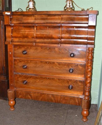 Lot 411 - A Victorian mahogany scotch chest