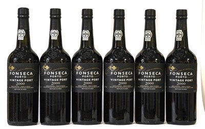 Lot 3087 - Fonseca Porto 2000 Vintage Port (six bottles)