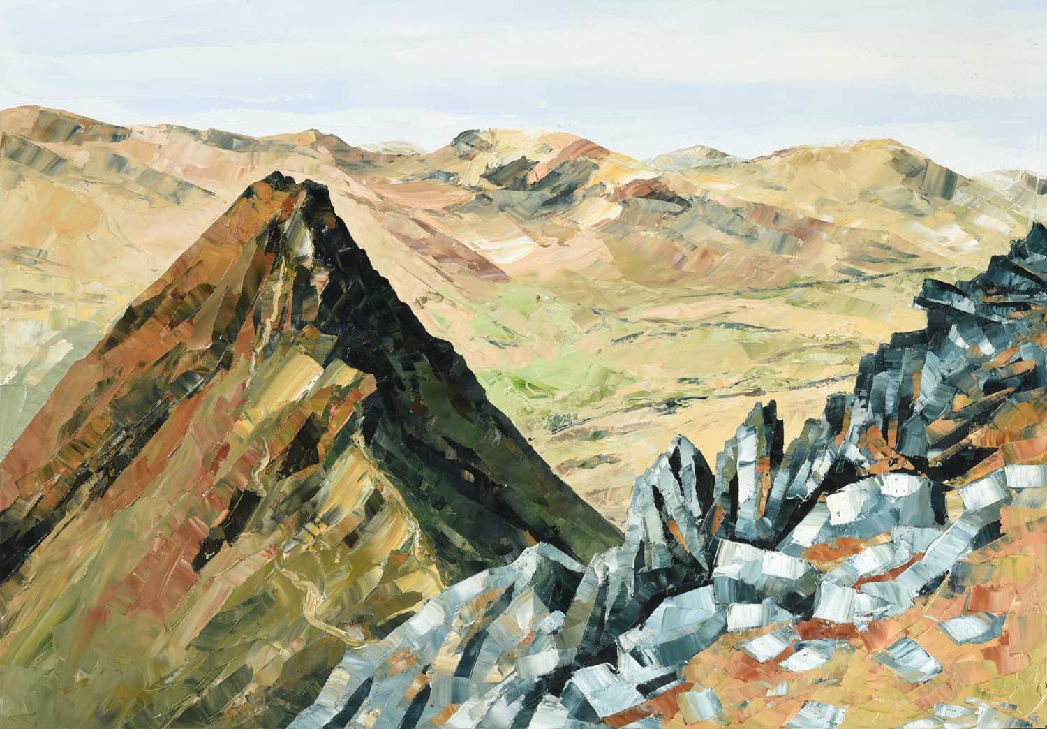 Lot 1105 - Gwyn Roberts (b.1953) Welsh "Tryfan and Glyder...