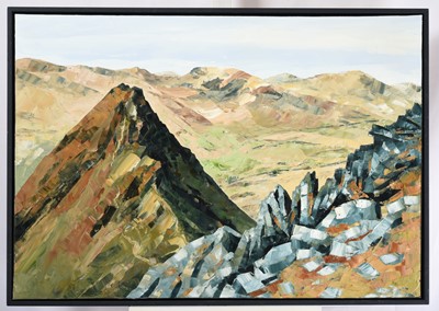 Lot 1105 - Gwyn Roberts (b.1953) Welsh "Tryfan and Glyder...