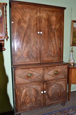 Lot 414 - Georgian secretaire bookcase