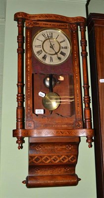 Lot 415 - Victorian drop dial wall clock