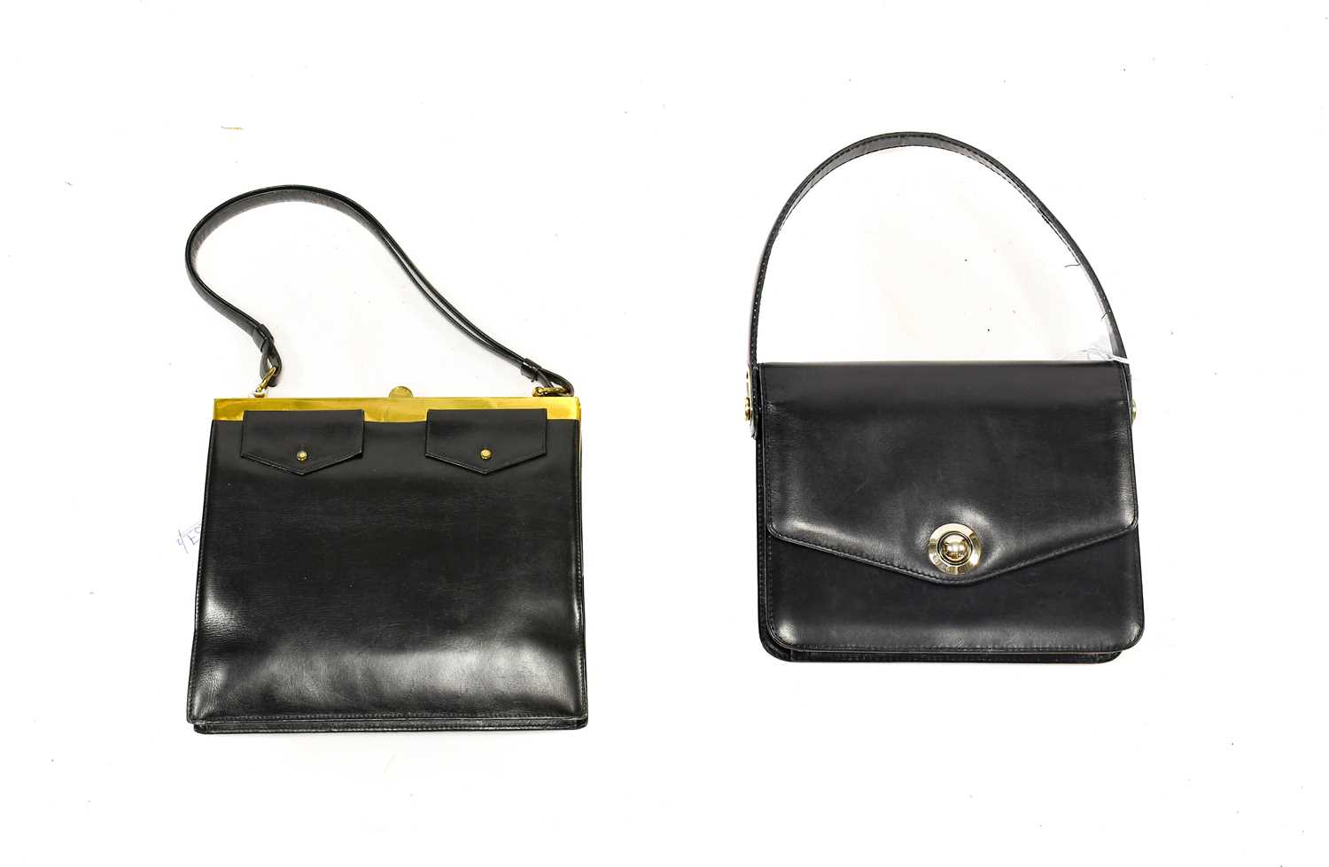Lot 2257 - Circa 1960s Christian Dior Black Leather