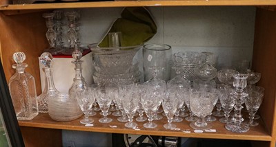 Lot 322 - A large quantity of glassware, mainly cut,...