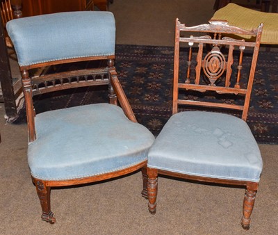 Lot 1325 - Five seat items, comprising: a Victorian...