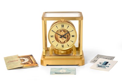 Lot 155 - A Brass Atmos Clock, signed Jaeger LeCoultre,...