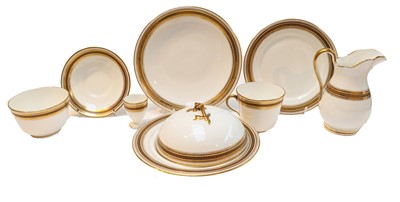 Lot 106 - An English porcelain breakfast service for six,...