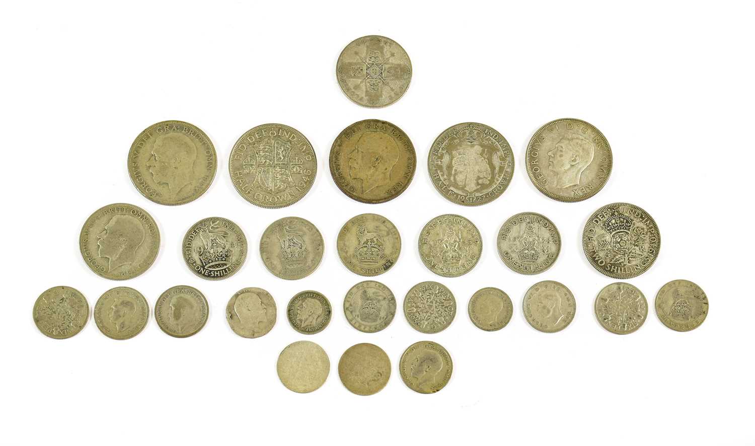 Lot 2109 - British Silver Coinage, comprising: pre-1920...