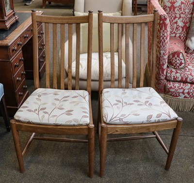 Lot 1313 - A set of six ercol dining chairs, 50cm by 41cm...