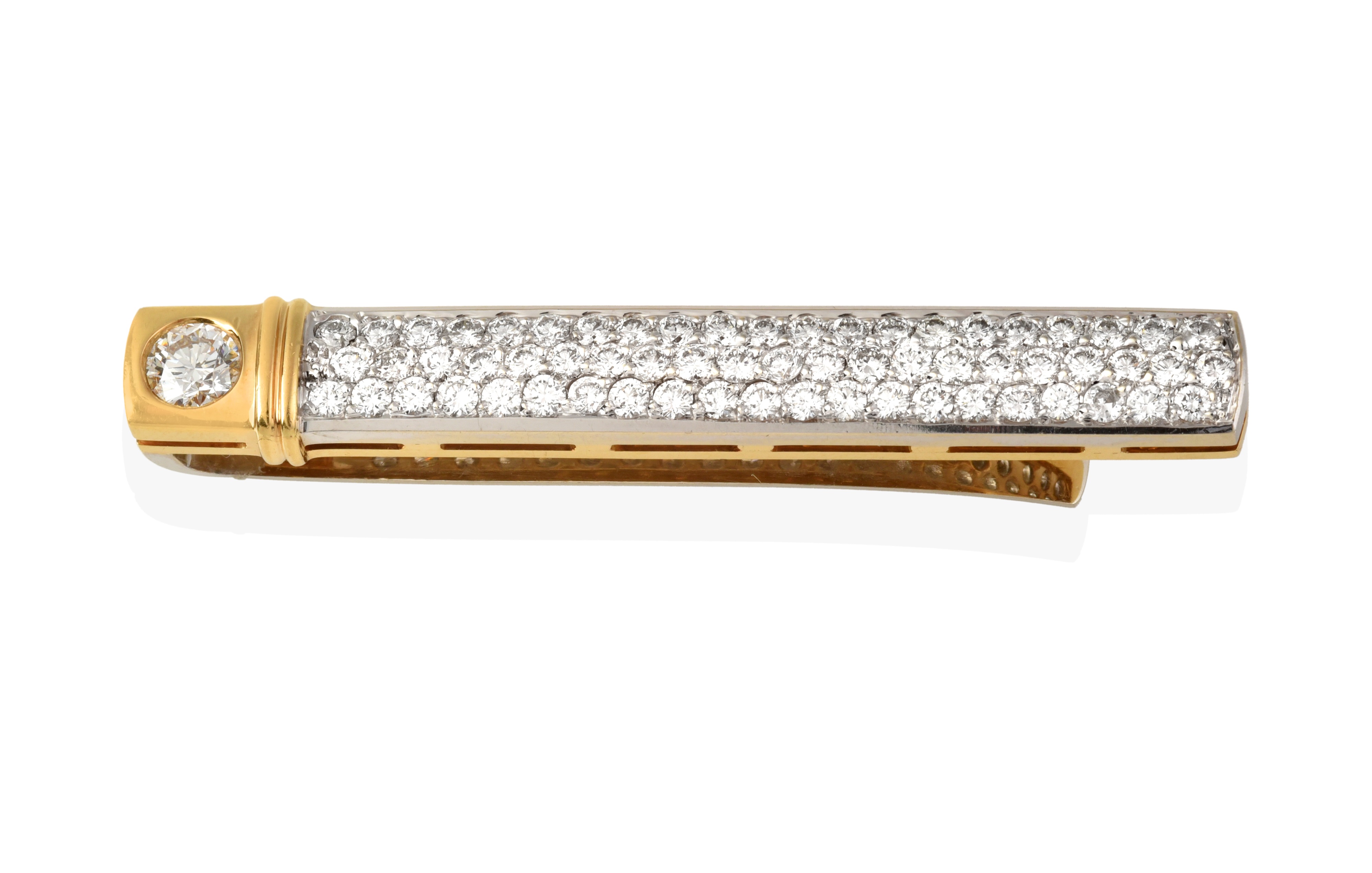 Lot 2373 A Diamond Tie Clip