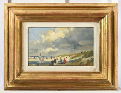 Lot 1082 - Roy Petley (b.1951) "Small Beach Scene"...