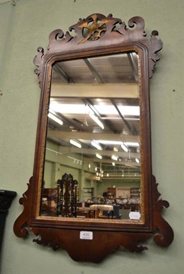 Lot 435 - George II style walnut and parcel gilt mirror