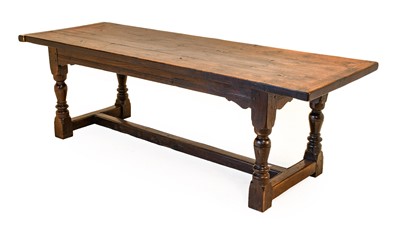 Lot 1366 - An Early 18th Century Joined Oak Refectory...