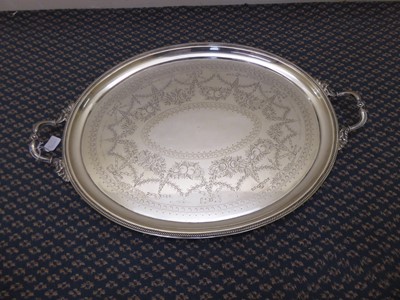 Lot 2099 - A Victorian Silver Tray