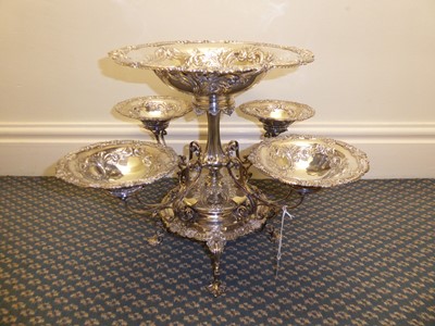 Lot 2130 - An Edward VII Silver Epergne
