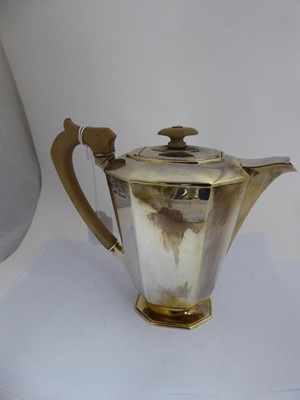 Lot 2158 - A Four-Piece George VI Silver Tea-Service