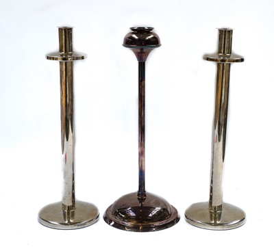 Lot 132 - A Pair of Elizabeth II Silver Candlesticks and...