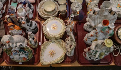 Lot 193 - Eleven Staffordshire figures and groups,...