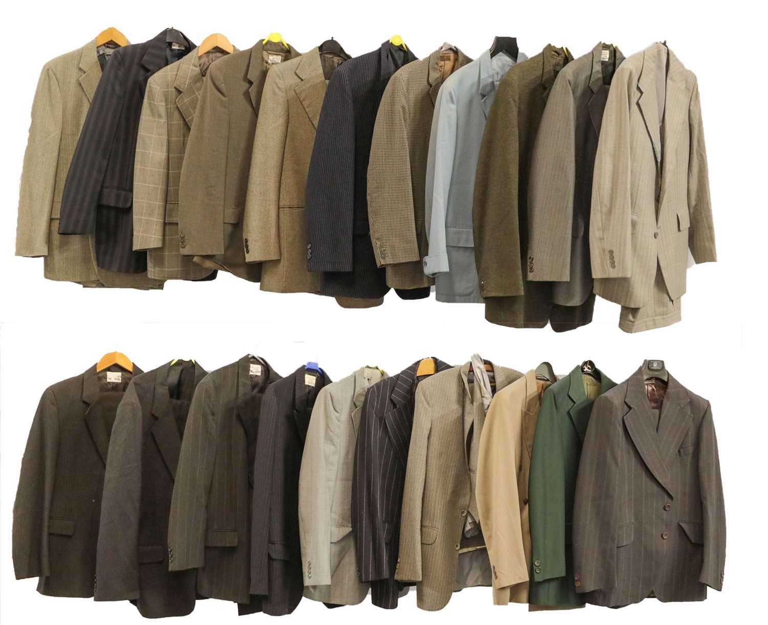 Lot 489 - Assorted gents suits and jackets (part rail)