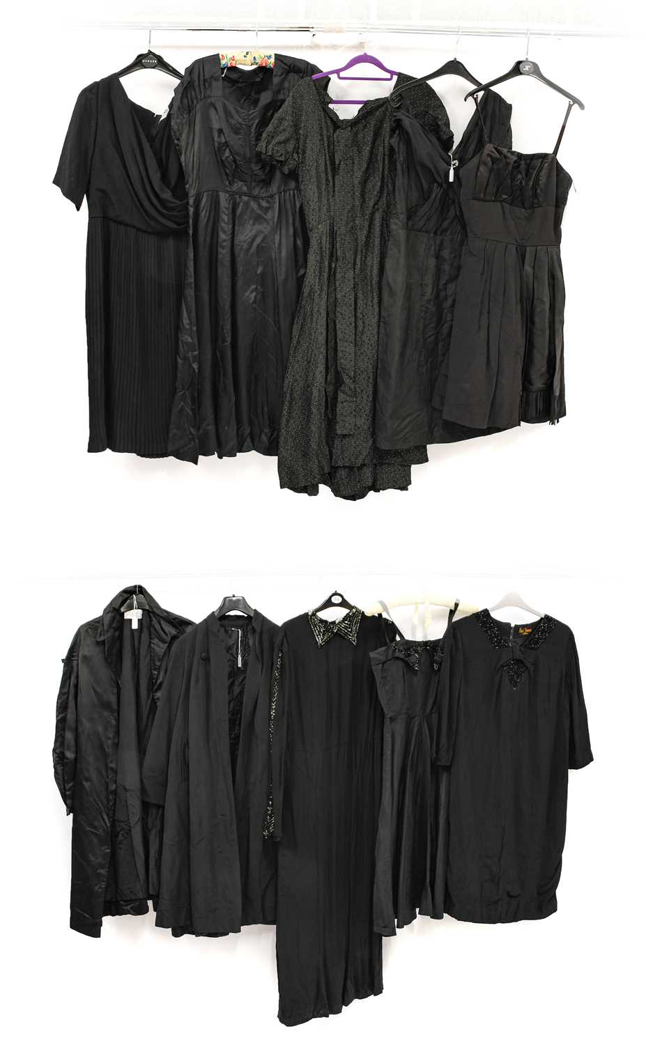 Lot 2071 - Circa 1950/60s Black Cocktail Dresses and...