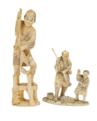 Lot 116 - Late 19th/early 20th century Japanese ivory...