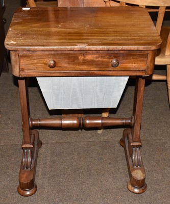 Lot 1438 - A Victorian walnut Davenport, together with a...