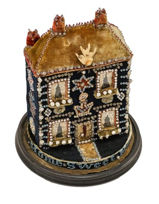 Lot 2152 - Victorian Model of a House, mounted with...
