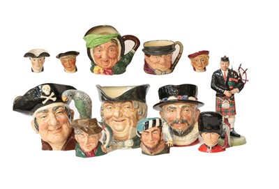Lot 113 - A collection of Royal Doulton character jugs,...