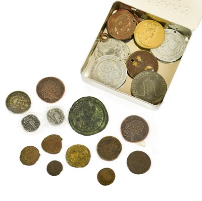 Lot 2262 - Commemorative Medals and World Coins, to...