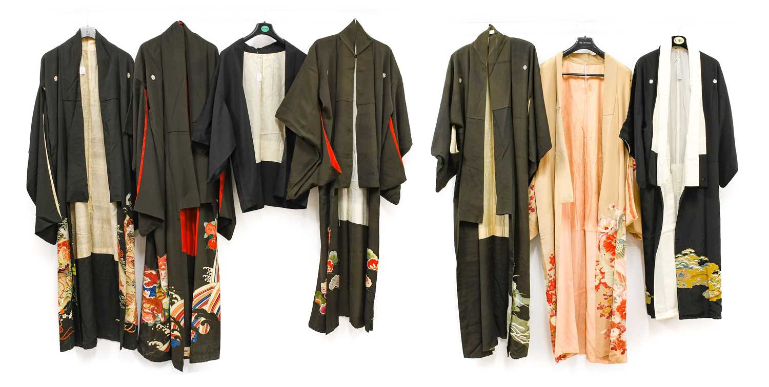 Lot 2180 - 20th Century Japanese Kimonos, comprising a...