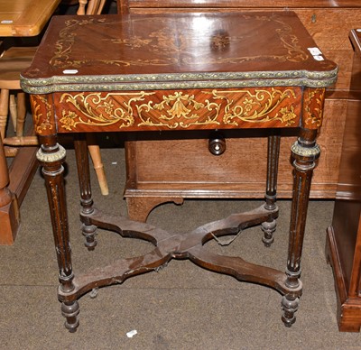 Lot 1321 - ~ An early 20th century kingwood veneered...