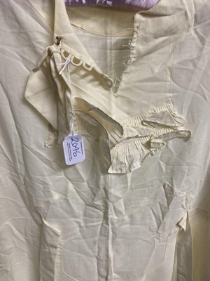 Lot 2046 - Early 20th Century Costume, comprising a cream...