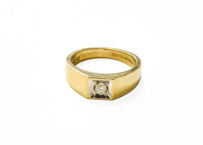 Lot 388 - A 9 Carat Gold Diamond Solitaire Ring, the...