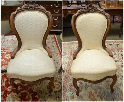 Lot 475 - Pair of Victorian chairs