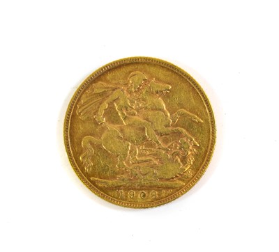 Lot 2213 - Edward VII, Sovereign, 1908, Perth mint, obv....