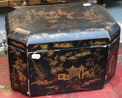 Lot 1424 - ~  A 19th century Chinese export black...