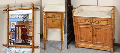 Lot 1392 - ~ A selection of bamboo style furniture...