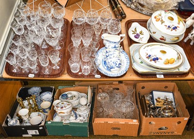 Lot 397 - Household ceramics and glassware, including:...