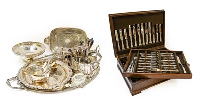 Lot 384 - A collection of assorted silver and silver...