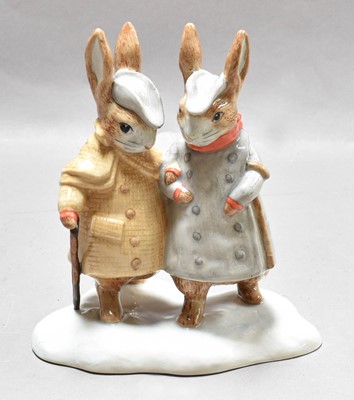 Lot 207 - Beswick Beatrix Potter 'Two Gentleman Rabbits',...