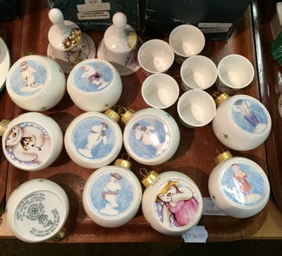 Lot 239 - A collection of Royal Doulton Snowman items,...