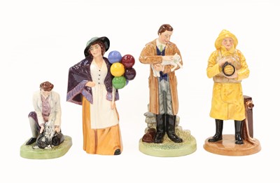 Lot 244 - Four Royal Doulton figures, to include:...