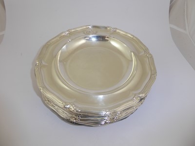 Lot 2223 - A Set of Twelve George III Silver Soup-Plates From the Pelham Service