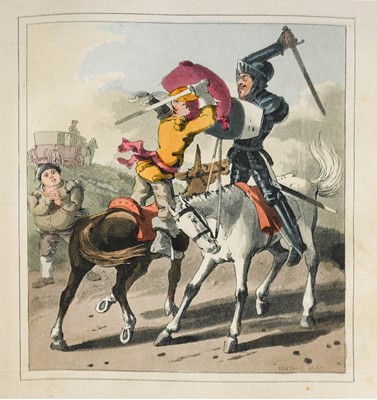 Lot 2024 - Cervantes Saavedra (Miguel de). Don Quixote de la Mancha, 1819, with hand-coloured aquatints