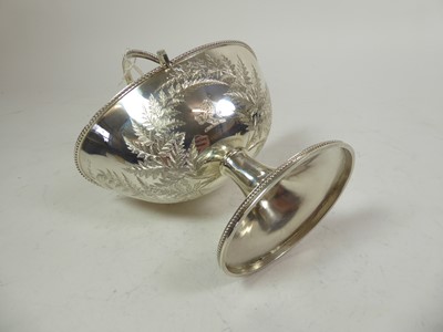 Lot 2193 - A Victorian Silver Cream-Jug, Sugar-Bowl and Ladle