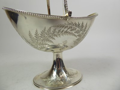 Lot 2193 - A Victorian Silver Cream-Jug, Sugar-Bowl and Ladle