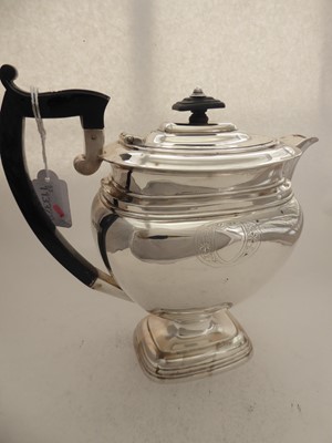 Lot 2149 - A George V Silver Hot-Water Jug