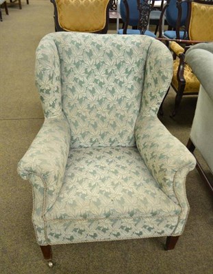 Lot 491 - A 19th century upholstered armchair