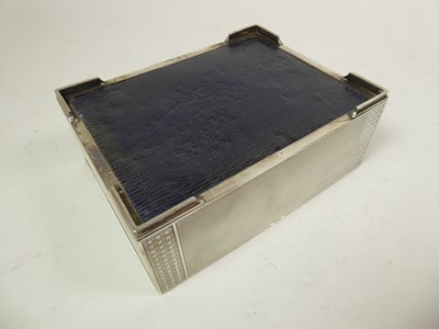 Lot 2166 - A George V Silver Cigarette-Box