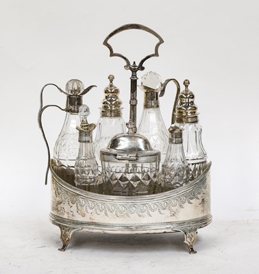Lot 12 - A George III Silver Condiment-Set, by Frances...